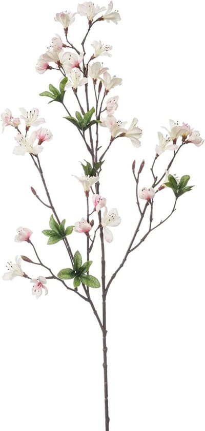 Emerald Kunstbloem Azalea bloesem - 90 cm - creme/roze - Kunst zijdebloemen