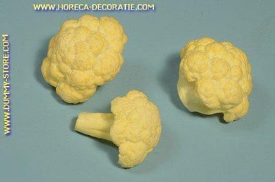 Bloemkool, 3 stronkjes (namaak)