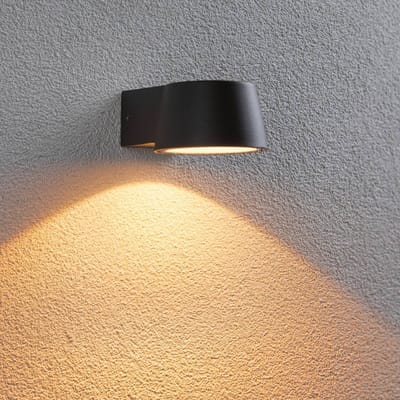 LED-wandarmatuur voor buiten Capea insectvriendelijk IP44 96x128 mm 2200K 6W 550lm 230V 98° Antraciet Aluminium