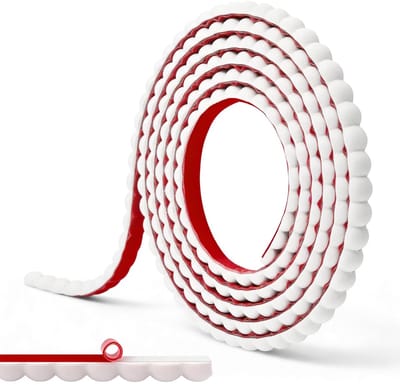 Decoratieve Flexibele Plaklijst voor Plafond en Muren, Zelfklevende Plinten voor Tegels en Meubelranden, Eenvoudige Montage zonder Boren, Wit, 10 mm x