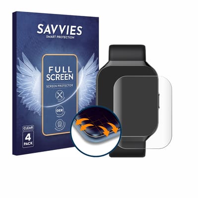 Savvies - Screenprotector voor HOIFA P98 1.96" - Folie Beschermfolie transparant volledig dekking 4 Stuks