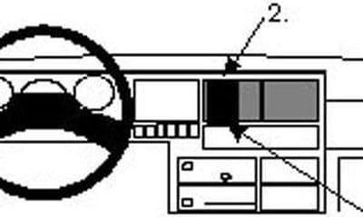 Brodit ProClip houder geschikt voor Volkswagen T4 Transporter/ Caravelle 1991-1995 Center mount