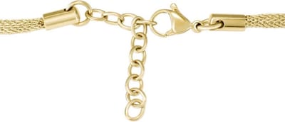Quiges Verstelbare Vossestaart Ketting met Karabijnsluiting voor Hangers - RVS - Dames - 42.5cm tot 46cm - EPK066