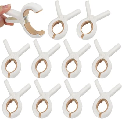 Set van 9 Grote Strandhanddoekclips – PP & Siliconen, Roestvrije Sterke Veren, Windbestendig, Brede Opening 4,5 cm – Voor Handdoeken, Dekens & Kleding