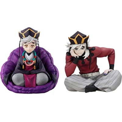 Anime Demon Slayer Douma Premium Chokonose Bouchon à nouilles Modèle Anime Ensemble de Figurines d'Action Figurine en PVC Jouet Cadeaux d'Anniversaire
