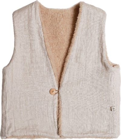 Alwero Exclusive bodywarmer Vest Short Beige L