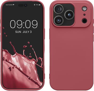 kwmobile telefoonhoesje geschikt voor Apple iPhone 18 Pro Max / iPhone 17 Pro Max - Hoesje voor smartphone - Back cover in donkerroze