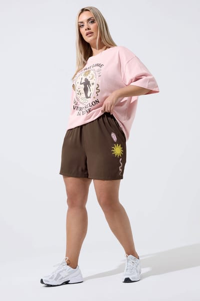 Limited Collection Bruine Shorts Met Hemelprint Size 44