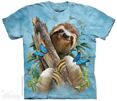 T-shirt Sloth Butterflies S