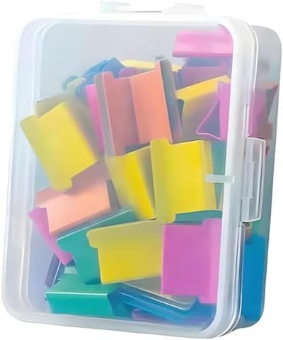 Multicolor Binder Clips Set van 50 Stuks - Herbruikbare Klemmen voor Papier, Documenten en Schoolbenodigdheden