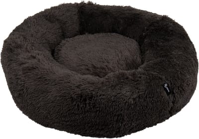 District 70 FUZZ Donut Hondenmand - Donker Grijs - Extra Large Ø 100 cm