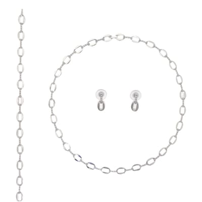 Behave – Sieradenset – Helder Kristal – Rhodium – Elegant – Tijdloos – Glans