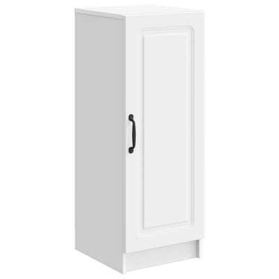 vidaXL - Dressoir - Wit - 33 - x - 34,5 - x - 87 - cm - Bewerkt - hout