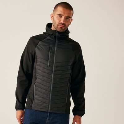 Gevulde Jas Hiking Heren Nagate Hybrid Jacket