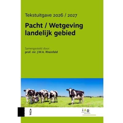 Pacht / Wetgeving Landelijk Gebied - Jeroen Rheinfeld