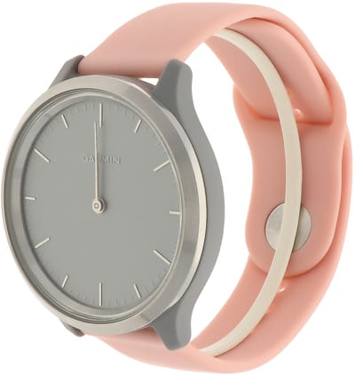 123watches siliconen sport band - roze - 18mm - SM - Geschikt voor Garmin Vivoactive 4S / Venu 2S / Venu 3S / Vivomove 3s / Overige smartwatches met 18mm bandje