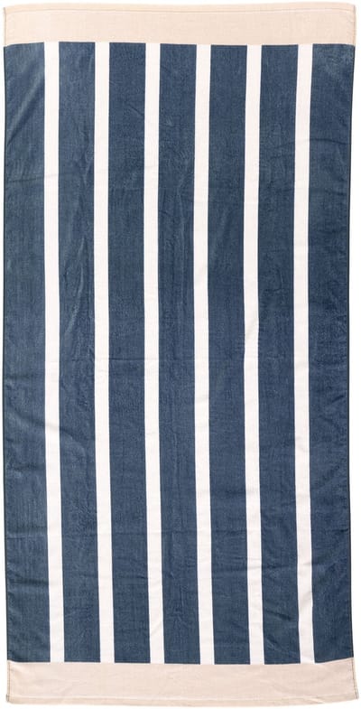 SORRENTO - strandlaken 90x180 cm - gestreept - 100% katoen - Blue Fusion - blauw