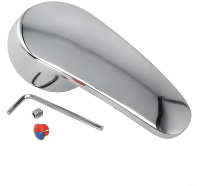Dailygoods - 35Mm Mengkraan Hendel Handvat, Vervanging Enkele Hendel Tap Hoofd Handvat Met Spiegel Gepolijst Chrome Afwerking, Zinklegering Wastafel Mengkraan