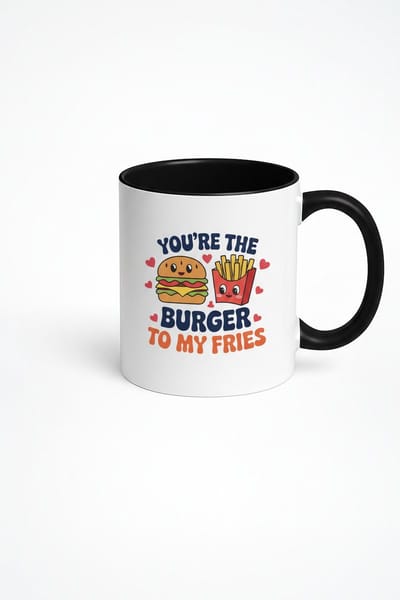 Mok You're The Burger To My Fries - Liefdes & Vriendschapscadeau