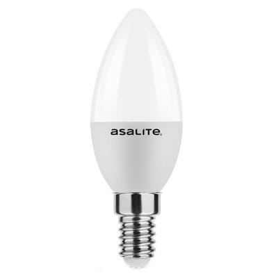 Asalite LED Lamp C37 E14 Fitting - 4W = 30W - 350 Lumen - 3000K Warm Wit Licht - Niet Dimbaar - 220-240V - Energiezuinig - Kaarslamp LED