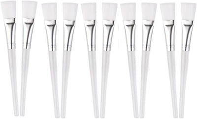 Set van 10 Make-up Penselen voor Gezichtsmaskers en Cosmetische Toepassingen, Perfect voor Schoonheidsbehandelingen
