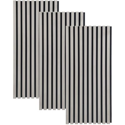HOME DELUXE Akoestisch paneel SONIC (3 x 80 x 40 cm, Grey Oak)