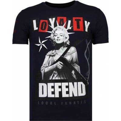 Local Fanatic Loyalty marilyn rhinestone t-shirt