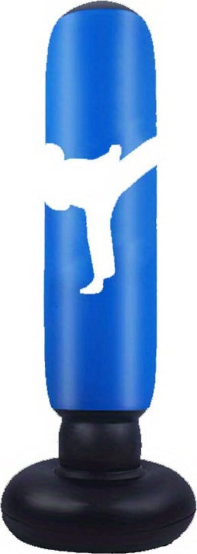 Bovista Bokszak Staand - Stootzak - Kickboks Zak Volwassenen - Punching Bag - Boxzak - Bokspaal - Sport - Blauw