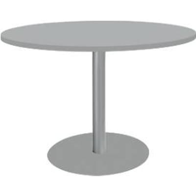 Schäfer Shop  Select Tafel met schotelvoet, Ø 1200 x H 617-817 mm, lichtgrijs