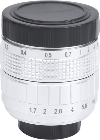 C-mount Lens - Vaste Focus - Scherpe Foto's Maken - Helder F1.7 Diafragma - 35 Mm - Zilver