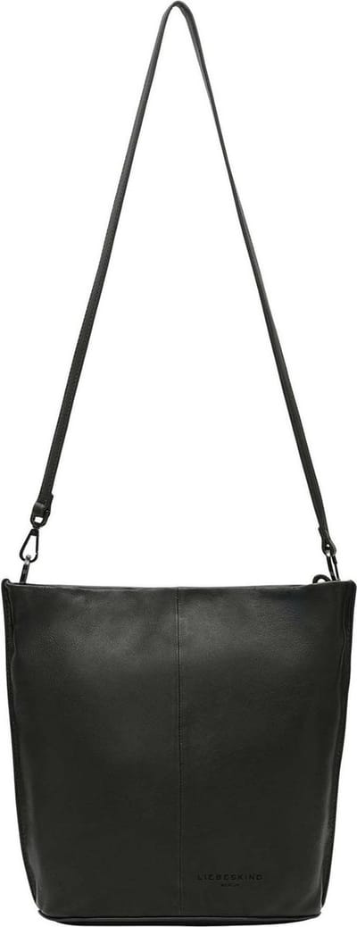 LIEBESKIND BERLIN Leren Schoudertas Hera Sheep Natural Hobo Bag Black Zwart