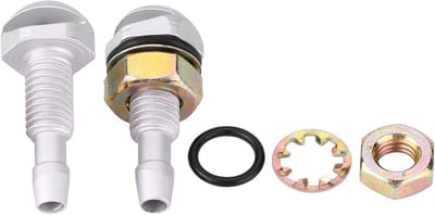 Ruitensproeiers Auto - Wasmondstukken Set - Voorruit Reinigen - Universele Pasvorm - 2 Stuks - Zilver