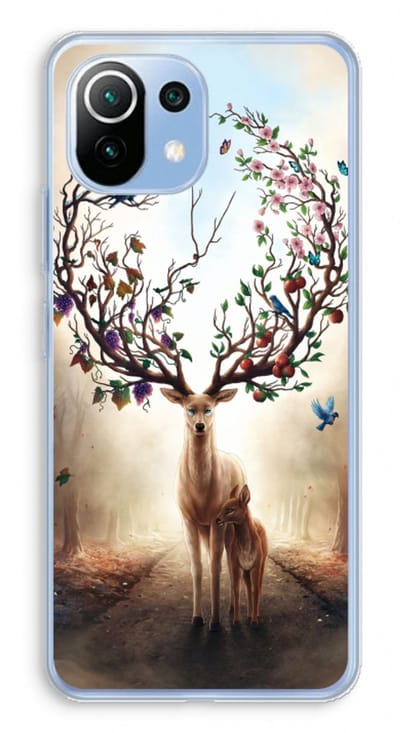 Case Company® - Hoesje geschikt voor Xiaomi Mi 11 Lite hoesje - Seasons Change - Soft Cover Telefoonhoesje - Bescherming aan alle Kanten en Schermrand