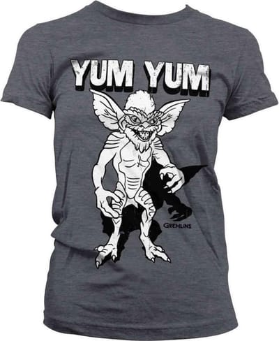 Gremlins Dames Tshirt -S- Yum Yum Grijs