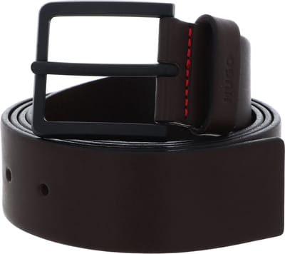 HUGO Riem Gionios Sz40 Leather Belt W90 Dark Brown Donkerbruin