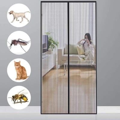 Unyqoos® Automatisch Sluitende Magnetische Hordeur voor Balkondeuren en Woonkamers, Eenvoudige Installatie Zonder Boren