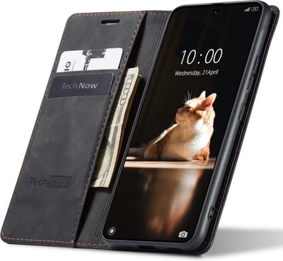 Hoesje geschikt voor Xiaomi 13 - Book Case Leer Slimline Zwart
