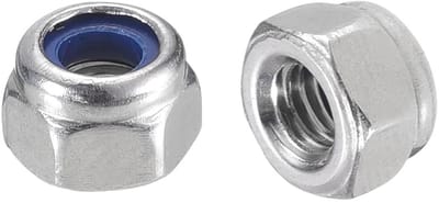 35pcs M4 x 0.7 Nylon Insert Hex Lock Moeren van 316 RVS voor Industriële Toepassingen en Bouwprojecten, Duurzaam en Betrouwbaar