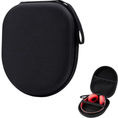 1 stuk - Koptelefoon Case - Opbergdoos - EVA oordopjeshoes - Hoesje voor over-ear koptelefoons - Waterbestendig - Stootvast - Voor de Bluetooth/bedrade hoofdtelefoon/telefoon accessoires/Horloge/datakabel - 22*19*6 CM - zwart