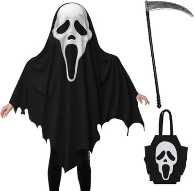 Griezelig Halloween Spook Kostuum voor Kinderen - Perfect voor Jongens en Meisjes, Cosplay en Feestjes