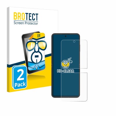 BROTECT - Screenprotector voor Nubia Flip 5G - Folie Beschermfolie transparant 2 Stuks