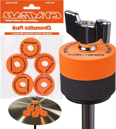 Bekken Pads - Cymbal Felts - Verbeteren Cymbal Geluid - Hoge Dichtheid Geheugenschuim - 40/15mm - Orange