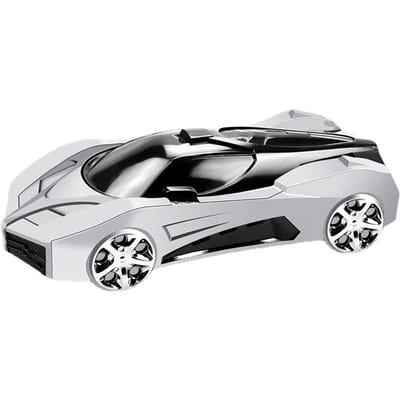 Automodel Telefoonhouder Coole Sportieve Vorm Antislip 360 graden Draaibaar Middenconsole Telefoonhouder zilver