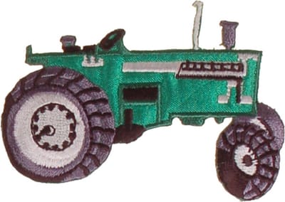Strijkapplicatie Trekker Groen 7,5x5cm