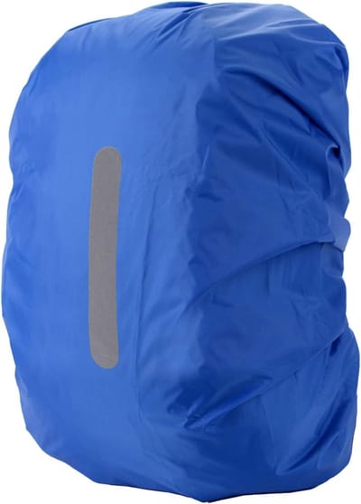 2 Stuks Waterdichte Rugzak Hoes - Reflecterende Regenhoes Backpack - 30 t/m 40 Liter - Waterdichte Rugzak Regenhoes - Reflecterende Rugzak Covers in Polyester - Blauw - Maat L - Waterdichte Rugzak Cover voor Outdoor Wandelen Rijden Klimmen