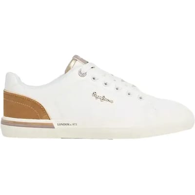 Pepe Jeans Kenton Campus Schoenen Wit EU 36 Vrouw