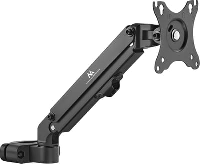 Maclean - Monitorbeugel - Monitorhouder voor buis/post 28-60mm - 17-27'' max 7kg - Zwart