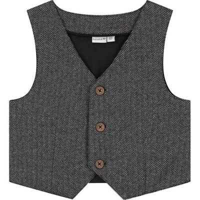 Prénatal baby gilet Anthra Grey Melange 62/68 heren