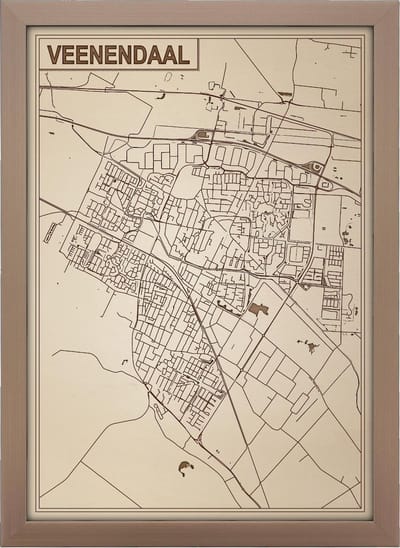 Decoratief Beeld - Houten Van Veenendaal - Hout - Bekroned - Bruin - 21 X 30 Cm