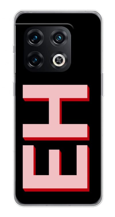 Gepersonaliseerd - Case Company® - Hoesje geschikt voor OnePlus 10 Pro hoesje - Monogram - Soft Cover Telefoonhoesje - Bescherming aan alle Kanten en Schermrand